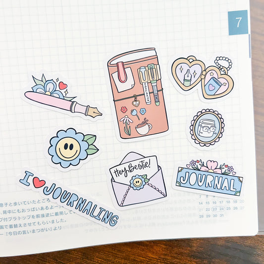 Mini I <3 Journaling Die Cut Bundle | Cardstock or Vinyl