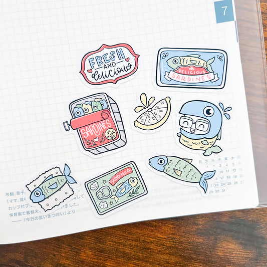 Mini Sardining to Love Sardines Die Cut Bundle | Cardstock or Vinyl
