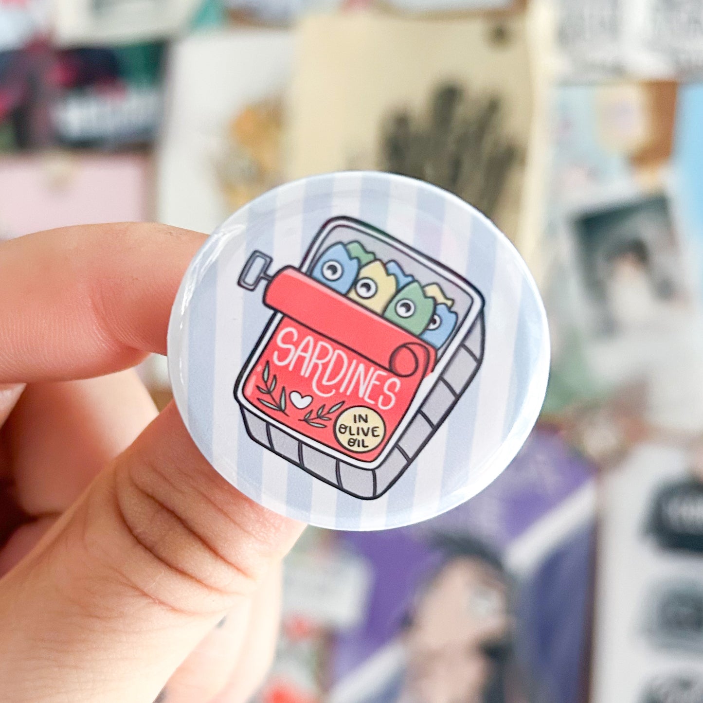 Sardining to Love Sardines | Sardine Tin Button