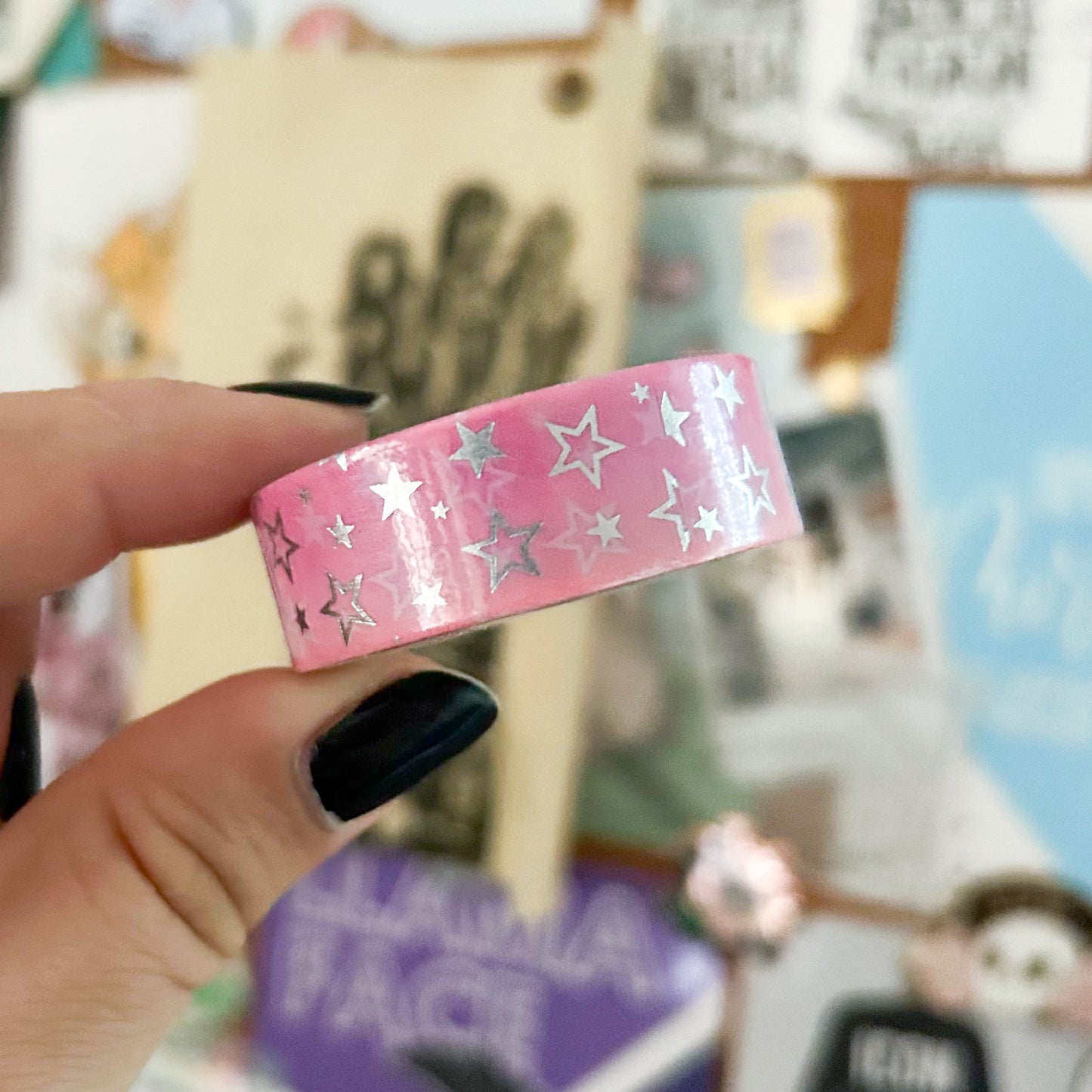 Pink Ombre SAD Stars Washi Tape | 15mm Washi Tape