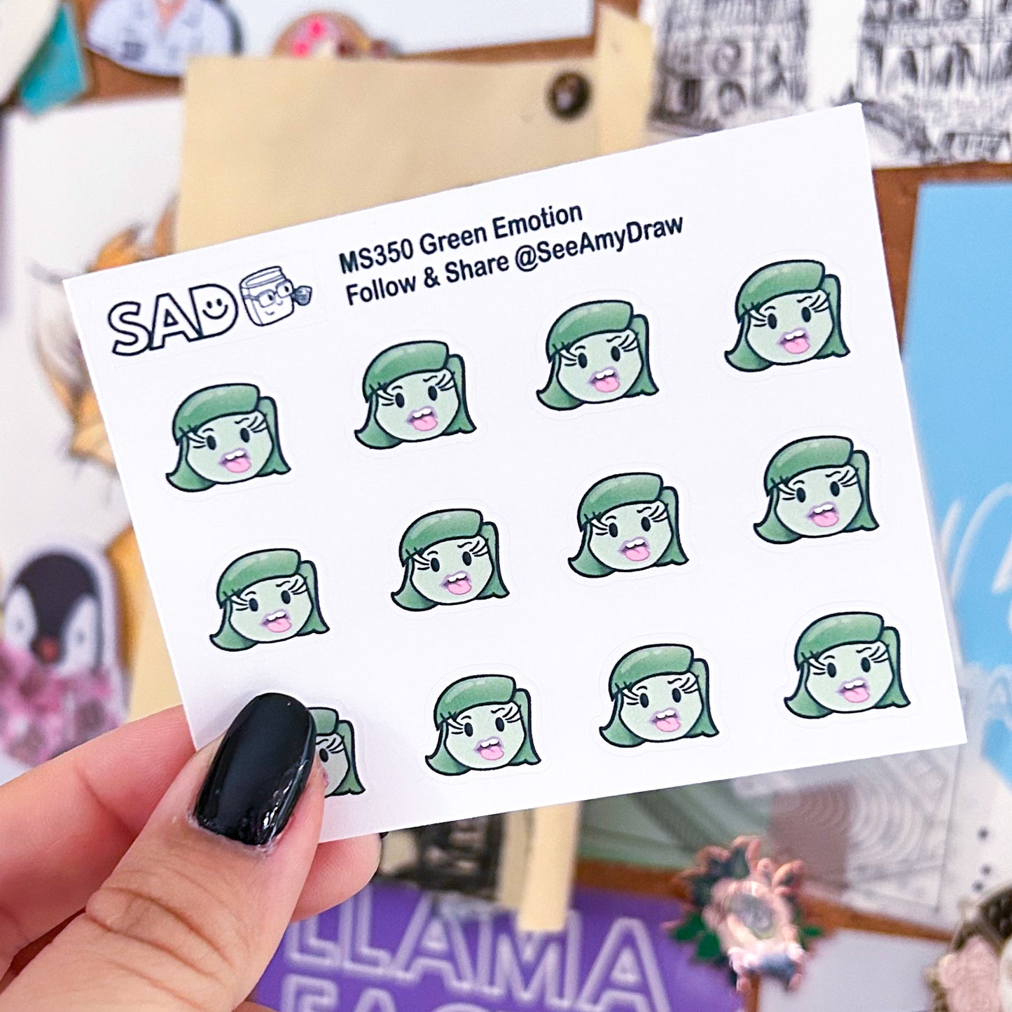 Emotions Mini Sticker Sheet | Regular or Clear Matte