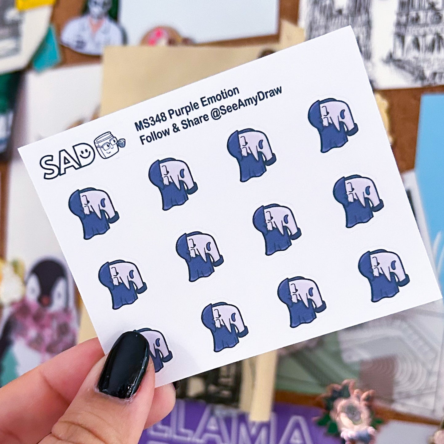 Emotions Mini Sticker Sheet | Regular or Clear Matte