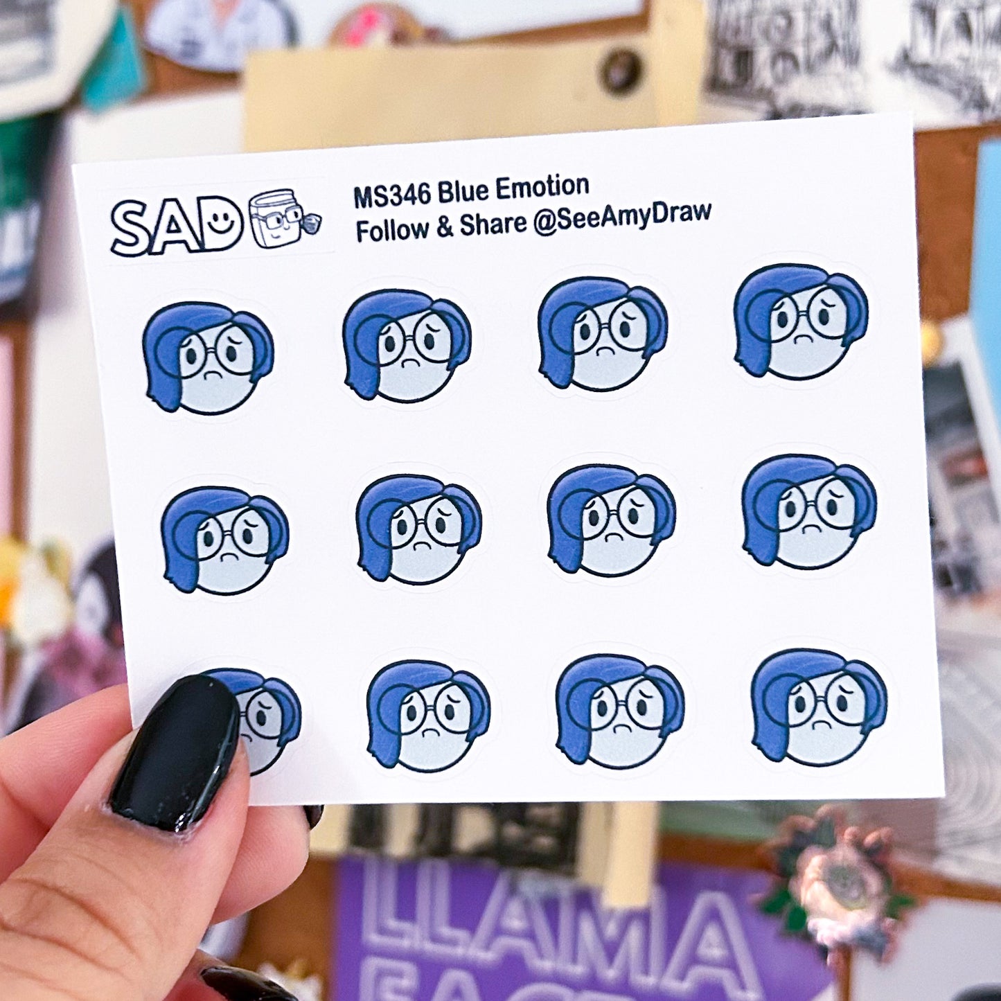 Emotions Mini Sticker Sheet | Regular or Clear Matte