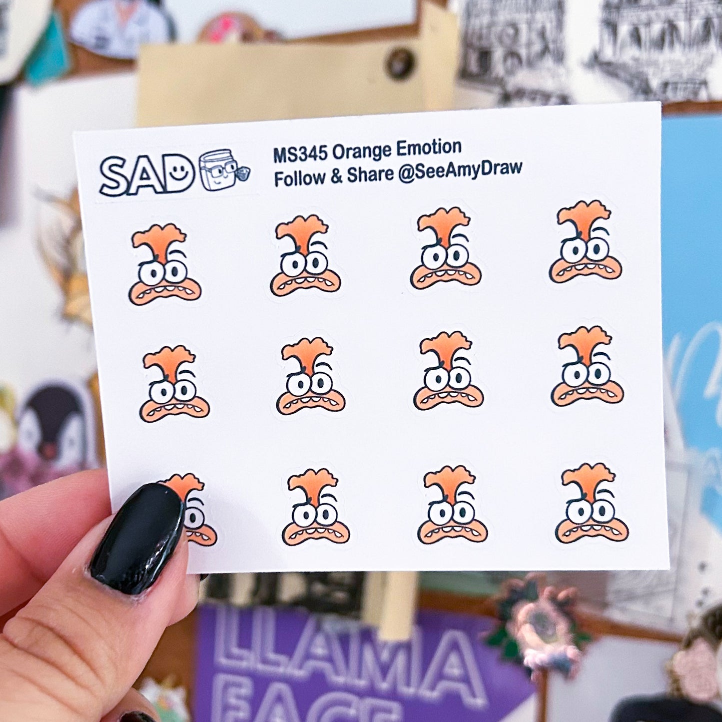 Emotions Mini Sticker Sheet | Regular or Clear Matte