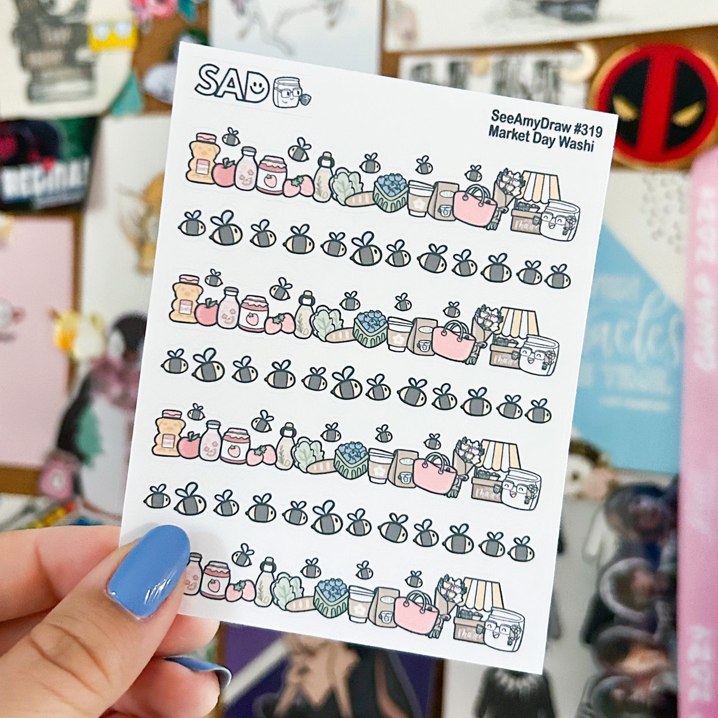 319 Market Day Washi | Regular Matte or Clear Matte