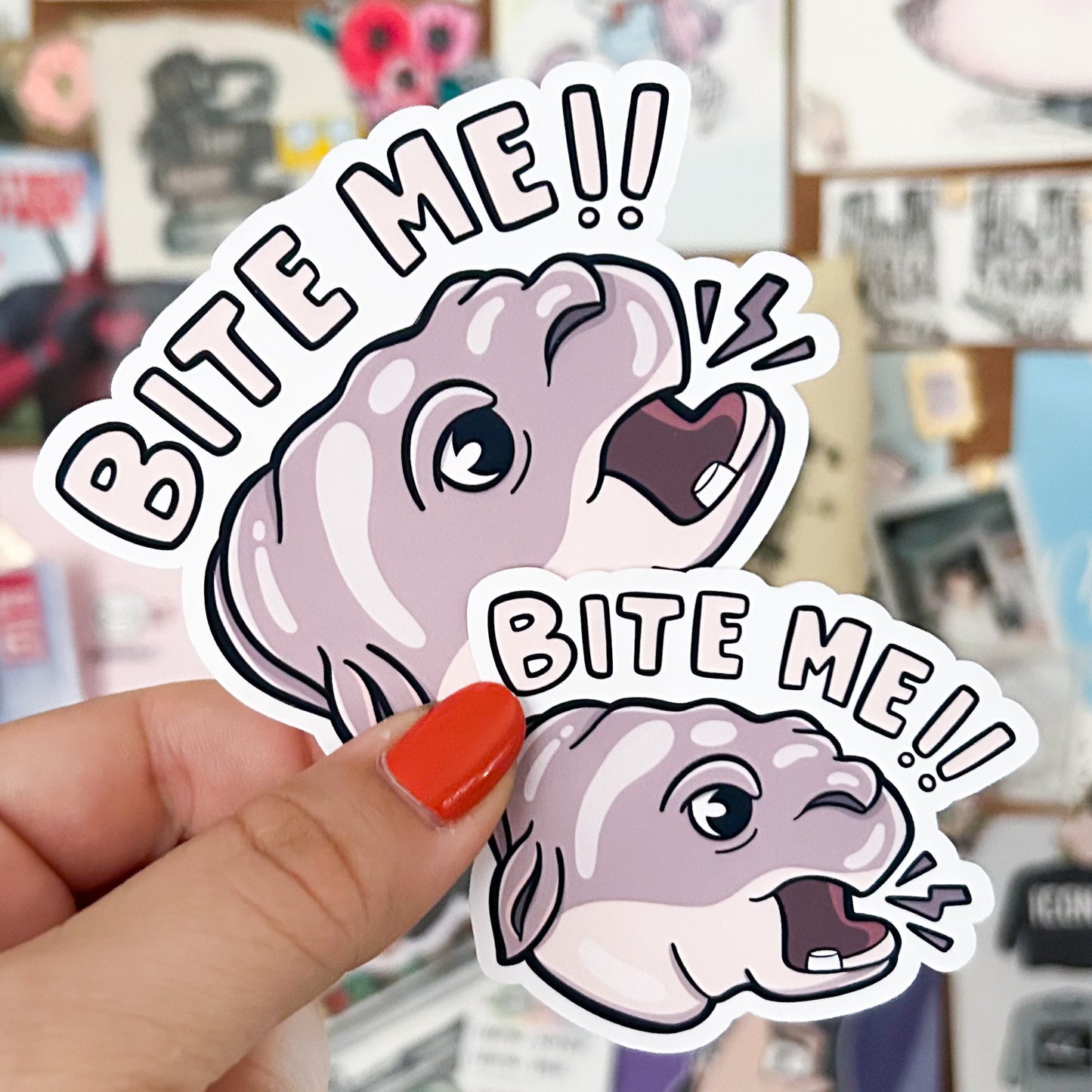 Bite Me Hippo | Die Cut or Vinyl