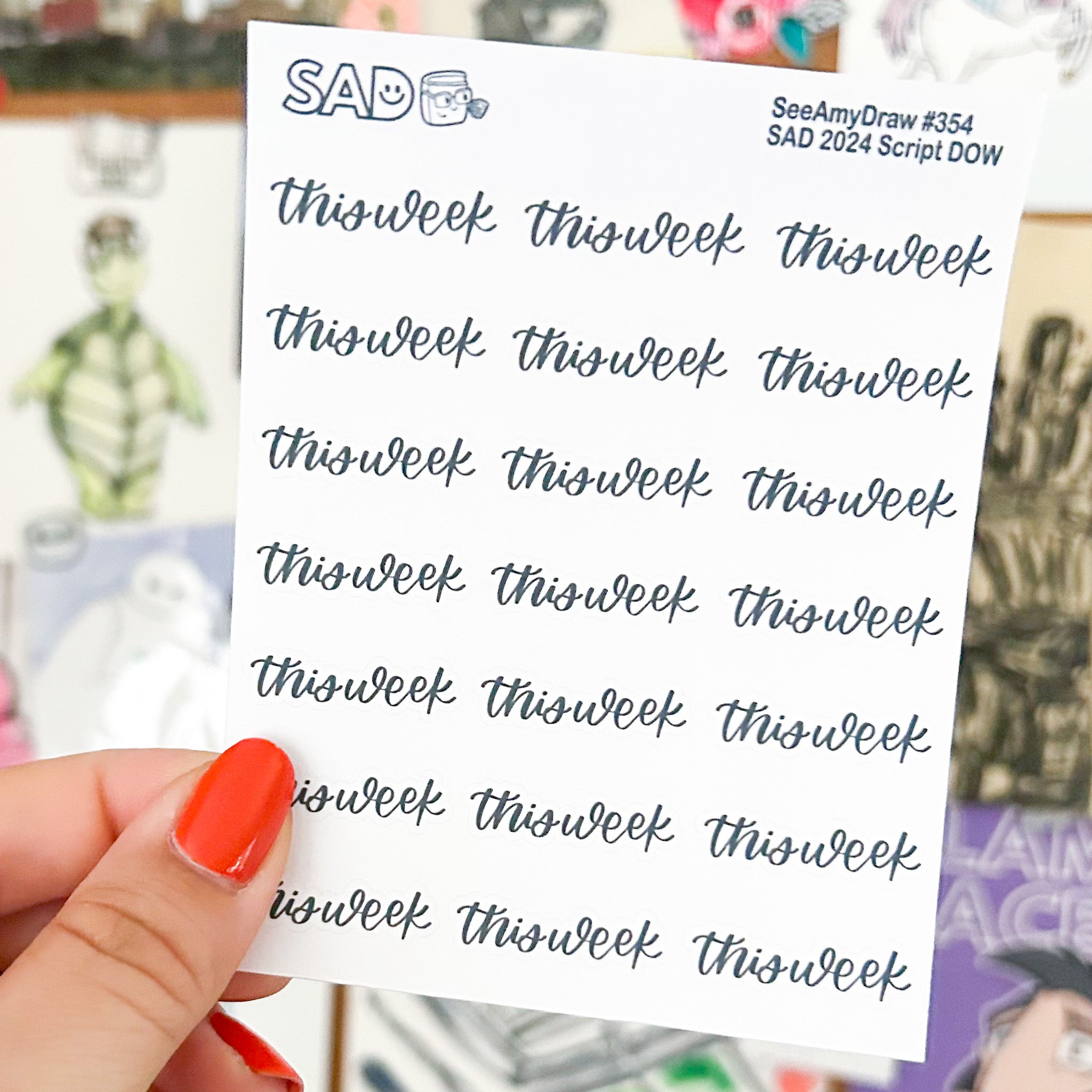 354 SAD 2024 Script This Week – See Amy Draw