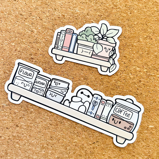 Cozy Cafe Shelves | Die Cut or Vinyl