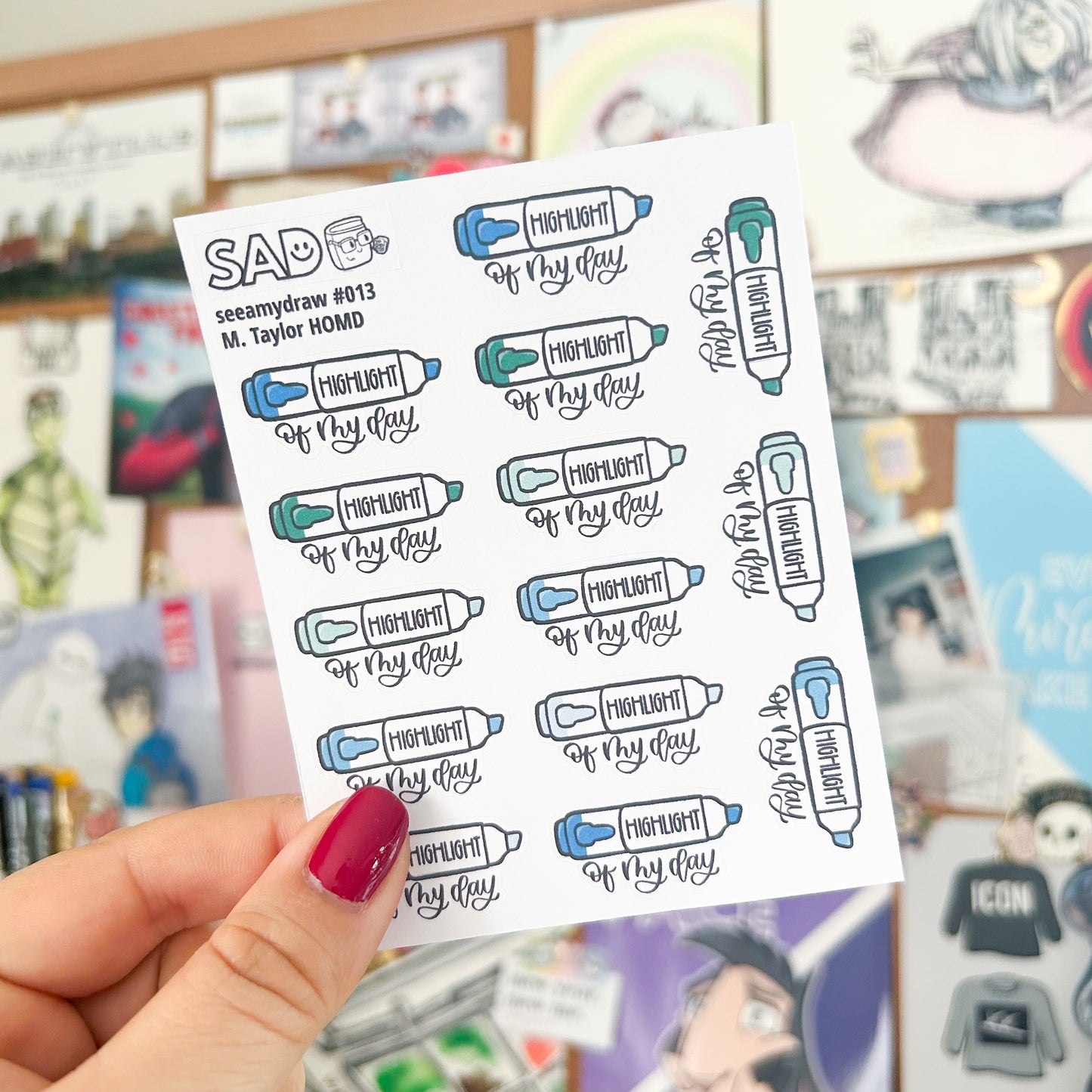 Highlight of My Day Stickers | 13 Color Palettes Available | Regular Matte or Clear Matte