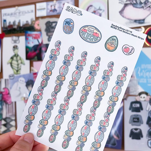 LG116 MORE Fruit Stickers Washi Strips