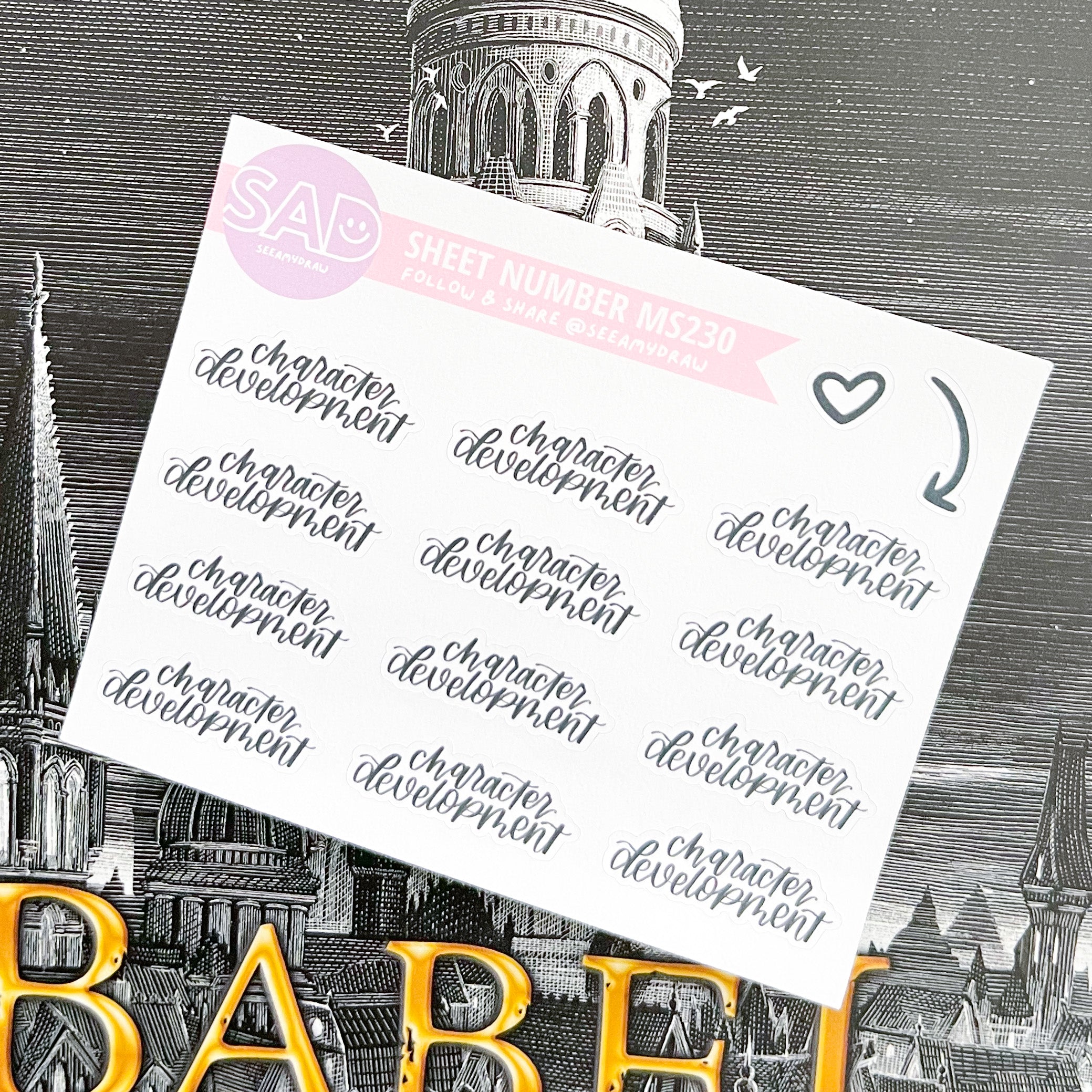 MS 230 - Character Development Script | Regular or Clear Matte – See ...