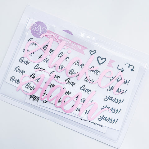Sticker Stash Vinyl Adhesive Pouch | Select Vinyl Color