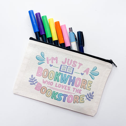 Rainbow Book Whore Pencil Pouch
