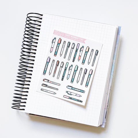 1102 Rainbow Bullet Journal Pens | Regular Matte or Clear Matte