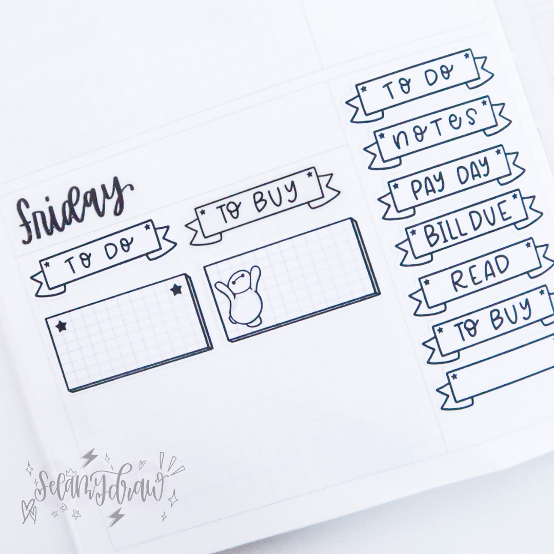 872 - Notes Banners | Regular or Clear Matte